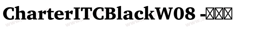 CharterITCBlackW08 字体转换